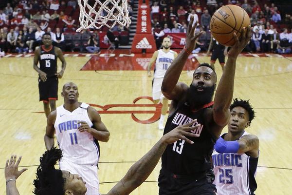 NBA進(jìn)球數(shù)少于4的季后賽:哈登35場 詹杜庫合計(jì)10場
